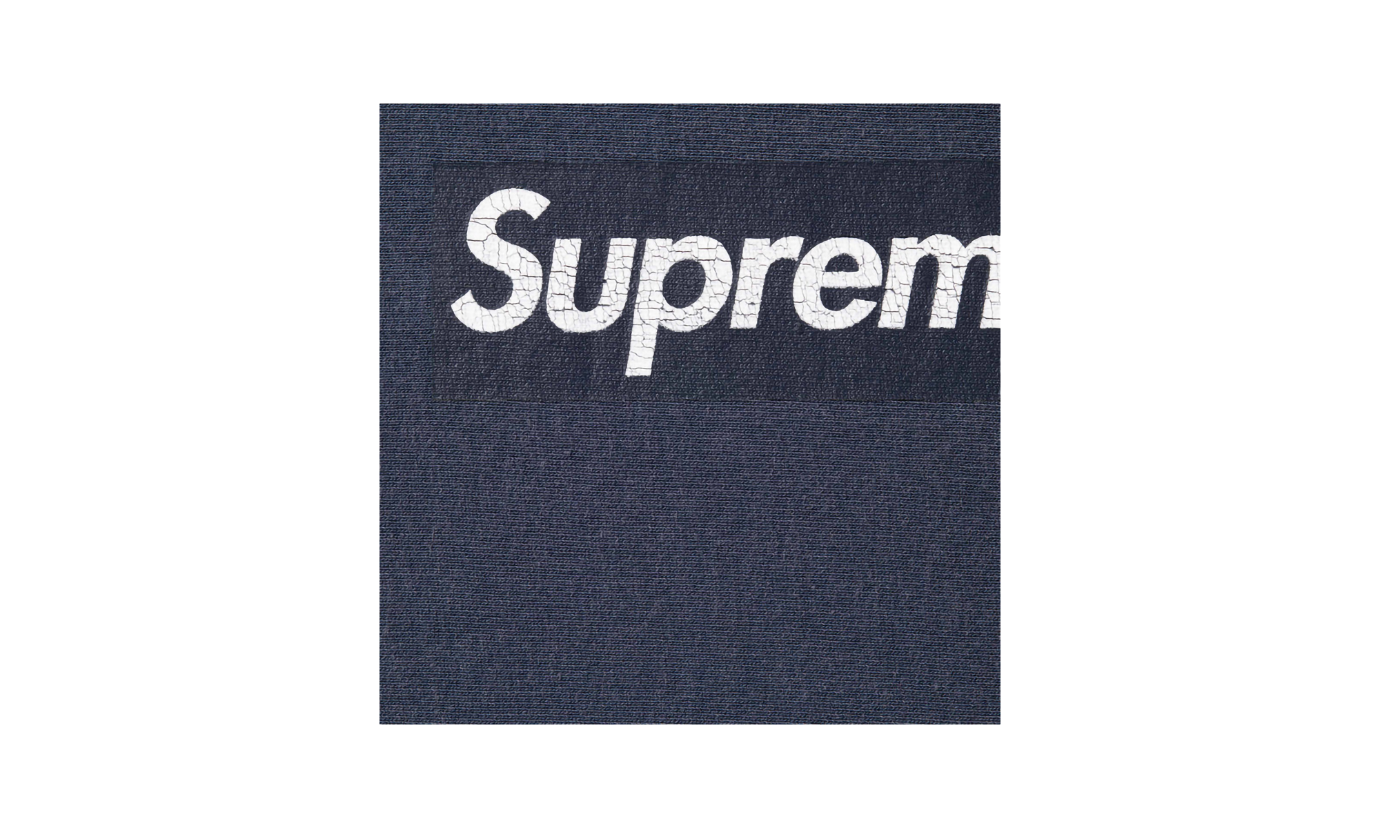 Washed Box Logo Crewneck "SS25 - Navy" SU25158